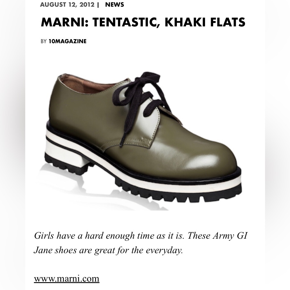 Marni Green and Black Oxfords with Glossy Finish